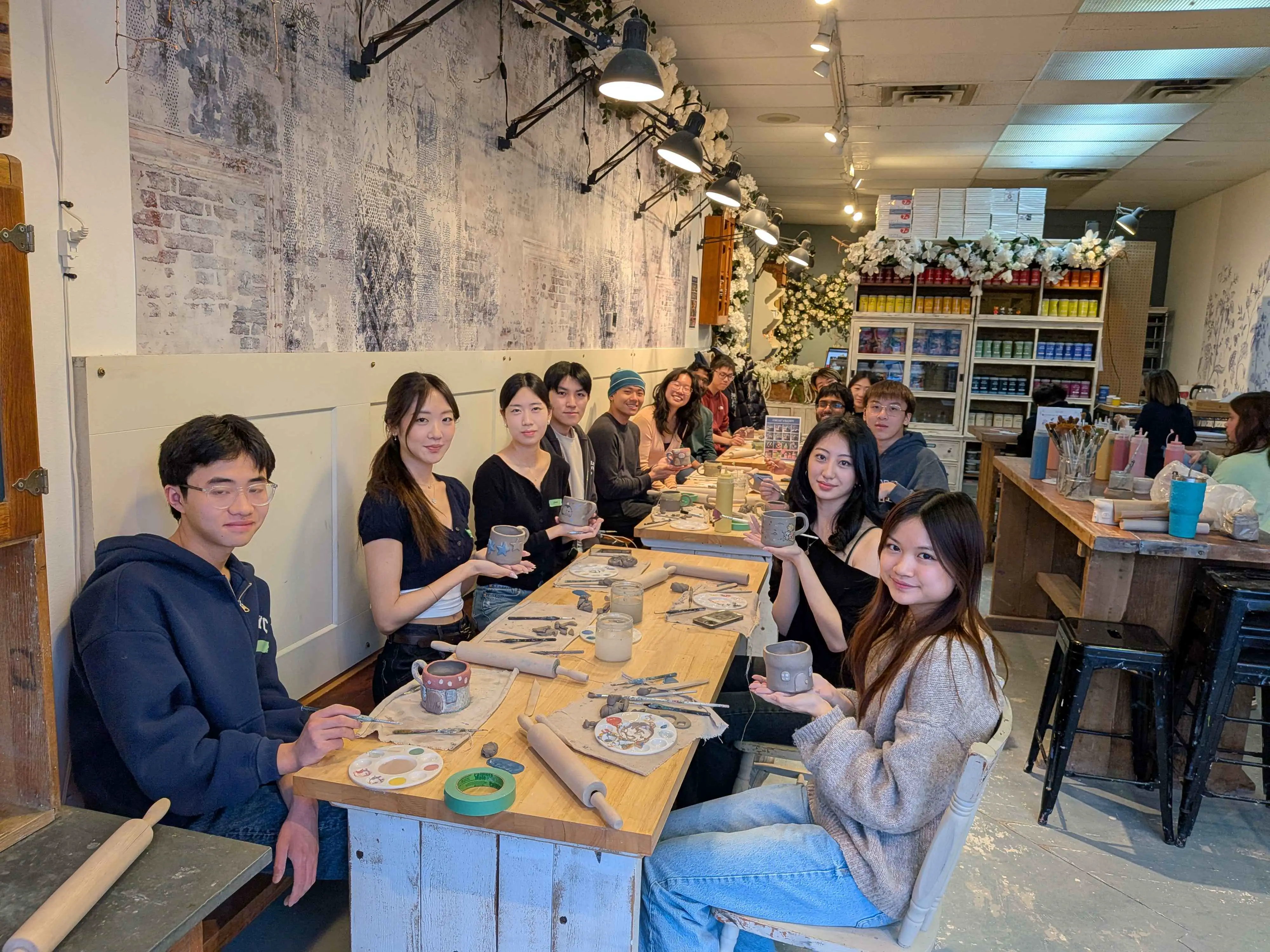 W26 MFSN tries their hands at pottery